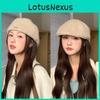 Trendy Front Back Beanie Cap With Knit Fabric For Autumn Casual Wear