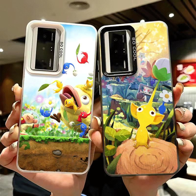 P-Pikmins Cute Game Shockproof Phone Case for Xiaomi Poco X7 X6 X5 X3 Pro F7 Ultra M8 Redmi 15C 15 14C 13C 12C 10C 13 12 10