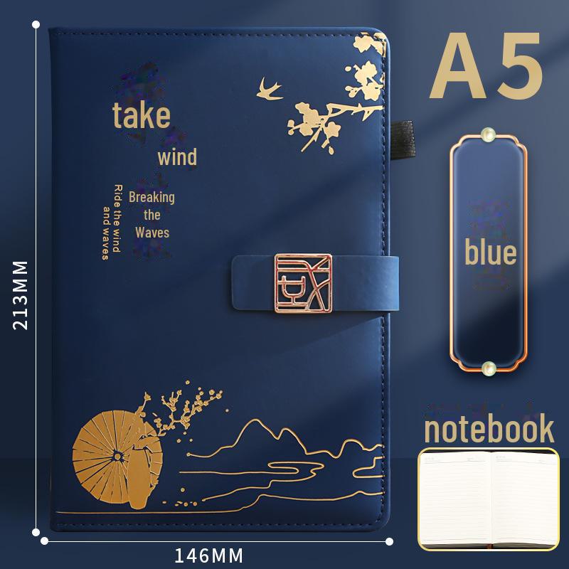 A5 Trendy Thickened Notebook & Inspirational Student Diary Gift Set