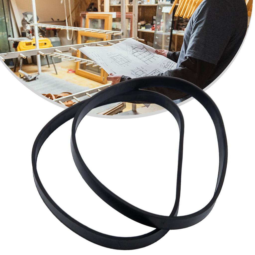 2pcs Rubber Bands for Band Saw Wheel Optimized for Woodworking Applications Designed to Prevent Slippage and Enhance Stability