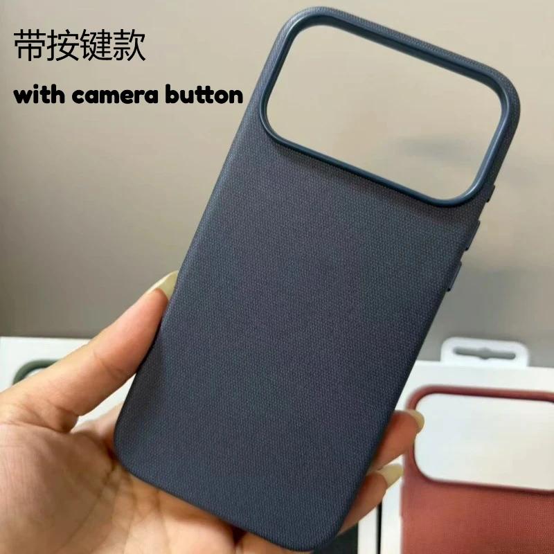 Husă magnetică nouă TechWoven pentru telefon pentru iPhone 17 Air 16 15 14 13 Pro Max Cu buton pentru cameră Pentru husă de protecție oficială Magsafe