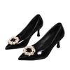 Plus Size 2026 Pearl Mary Jane Heels – Trendy & Elegant