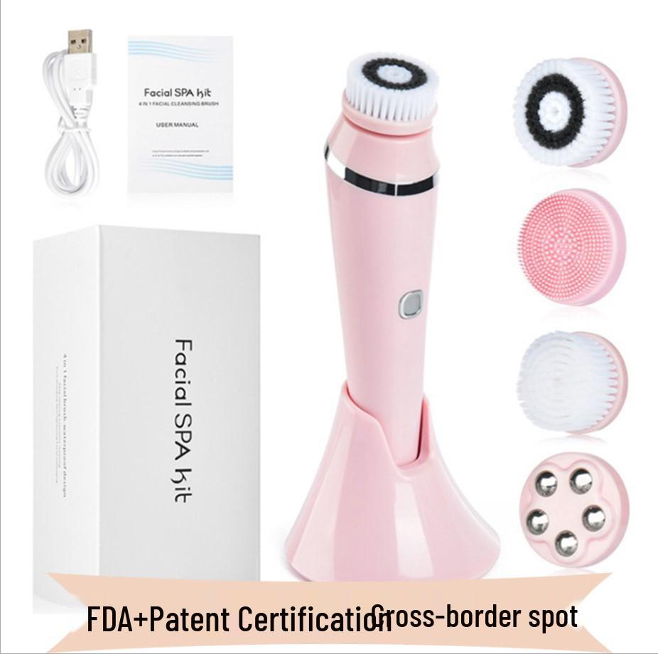 Elektrický silikonový obličejový čisticí kartáček na černé tečky a čištění pórů