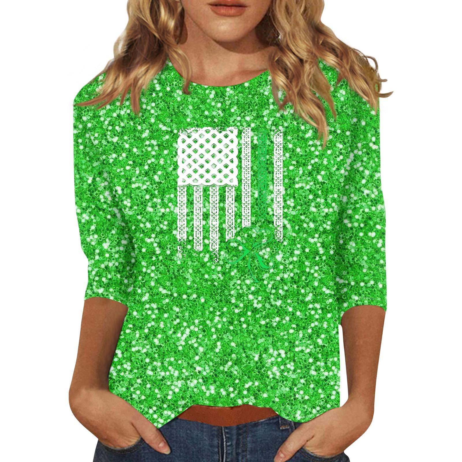 

Женская мода свободный повседневный топ с семью рукавами и круглым вырезом XXXL