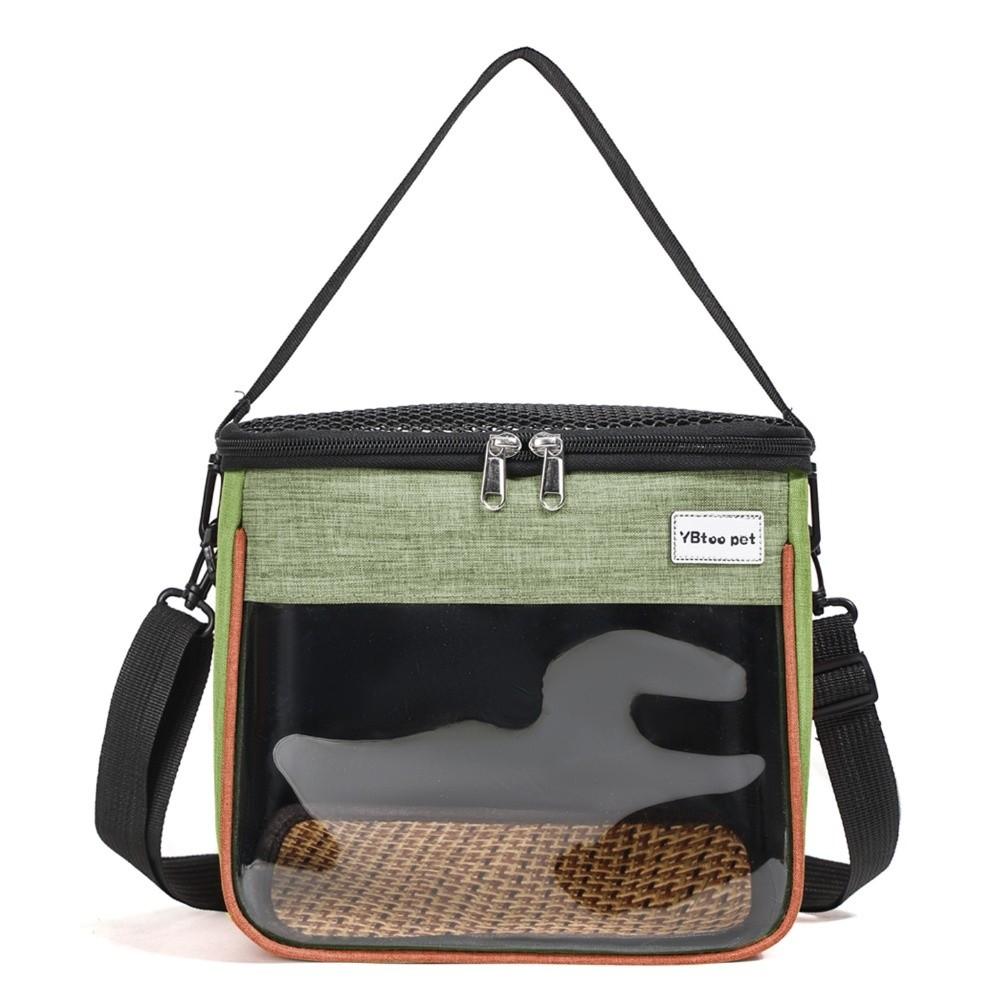 Clear Window Outdoor Bird Pouch Breathable Mesh Parrot Carrying Bag for Hamster