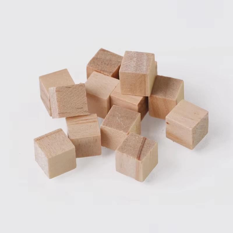 2pcs/5pcs/10pcs Natural Wood Cube Square no Hole 10mm 20mm 25mm 30mm 40mm 50mm for DIY Crafts Woodcraft Jewelry Making Accessories
