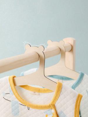 5/10pcs Wooden Hangers for Children, Wooden Hangers for Children and Babies, Used for Clothes and Pants, Baby Shower.
