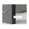 Chikei Kobo Gray Wood Double Sided Wall Clock Stylish Interior Present Housewarming Design Natural Wooden