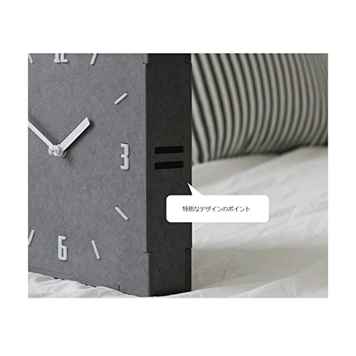 Chikei Kobo Gray Wood Double Sided Wall Clock Stylish Interior Present Housewarming Design Natural Wooden