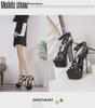 Women's Waterproof Platform Stilettos: Large-Size Sexy Pole Dance & Catwalk Hollow Sandals