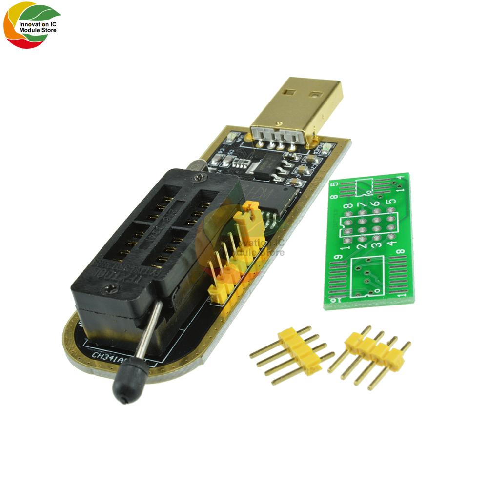 WCH341A 24 25 Series EEPROM Flash BIOS USB Programmer Module SOIC8 SOP8 Test Clip For EEPROM 93CXX / 25CXX / 24CXX DIY KIT