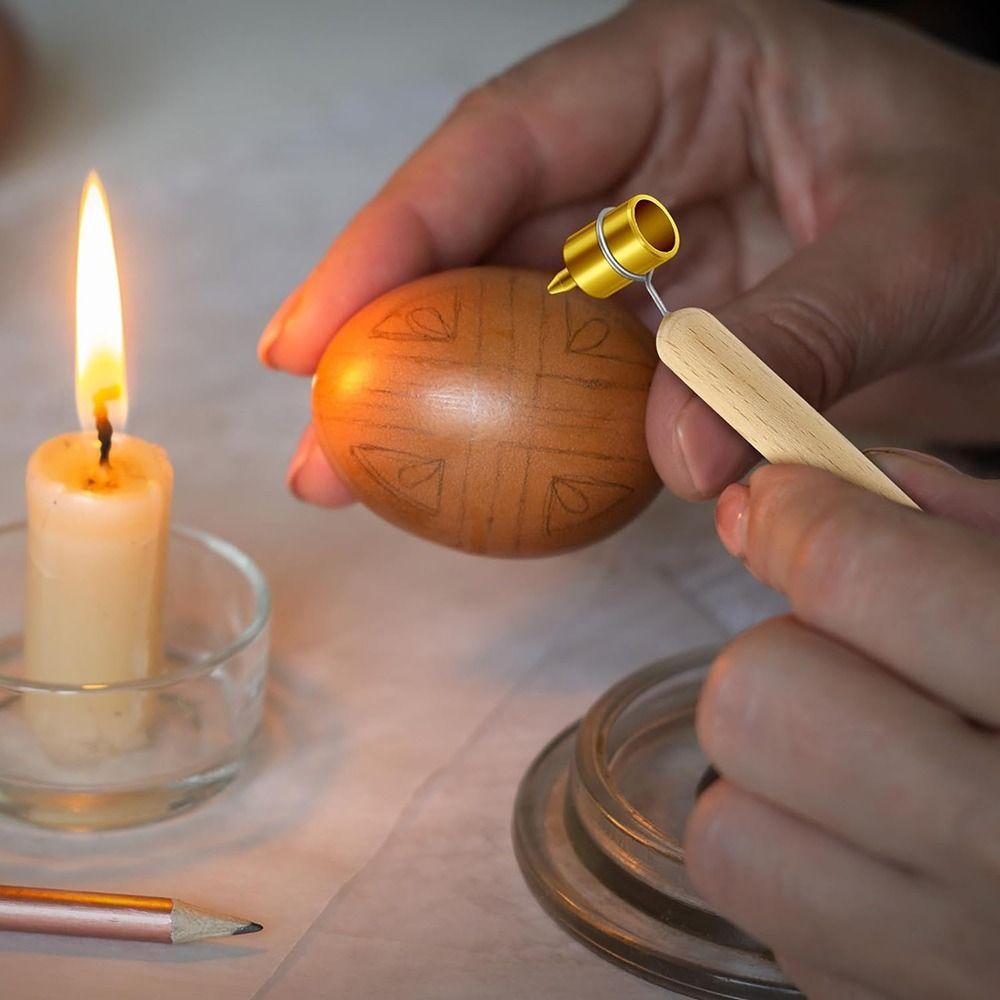 Pysanka Painting Brass Tip Kistka 0.6mm 0.4mm 0.3mm Drawing Paint Slanting Fine Line Paint Pen Fluid Writer Detailing Fine Line