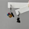 Elegant Black Dog Earrings Fashionable Asymmetrical Black Dog Earrings Accessory Adding Charm To Any Outfit