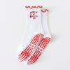 Cotton Pilates Socks Breathable Cherry Embroidery Socks New Yoga Socks