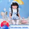 56cm Reborn Simulation Barbie Baby Doll Gift Set - Soft Gel Toy for Girls