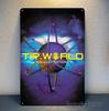 Tip World Hallucinations Psychedelic Goa Trance Music Metal Poster Sign Xcm  Aluminum Sign