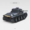 NEW 400Pcs 38T-A Light Tank World War II Motorcycle German Off-road Truck Bricks Assembly Model Building Blocks Boy Toy Car Gift