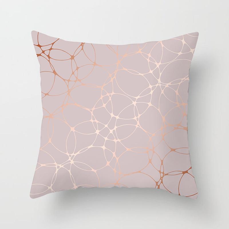 New Rose Gold Pink Peach Skin Pillow Cover Home Sofa Pillow Cushion Cover