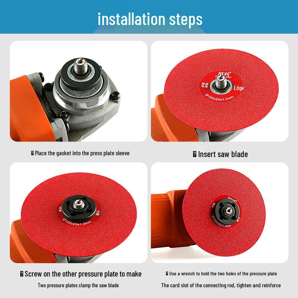 Jianhui Angle Grinder Reducer Ring: Saw Blade Inner Hole Gasket 22.2 To 16 Mm Pressure Plate Accessory.