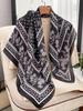 Paisley Print Silk Scarf For Women Square Hijab Soft Neck Tie 90X90Cm Fashionable Female Headscarf Neck Warmer
