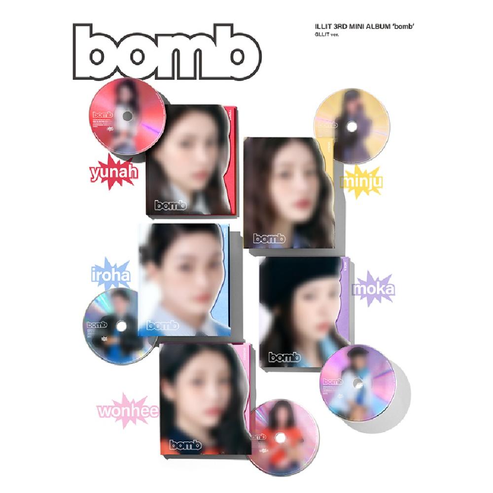

ILLIT 3-й мини-альбом bomb GLITT вер. Random ver.