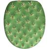 Abattant wc - cactus - soft close - bois - vert - fixation universelle