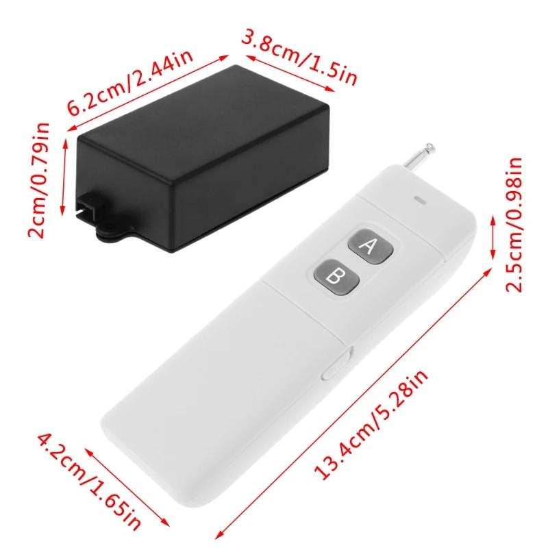 12V DC Single Channel Remote Switch with Long-Range Wireless Door Button.