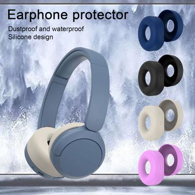 2 Pcs Headphone Earmuff Protectors Wear-resistant Waterproof Comfortable To Wear Dustproof Soft Dirt-resistant Silicone Headphone Cover Headset