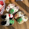 Shoes for Women Christmas Indoor Non-slip Slippers Cotton Xmas Slipper for Women Autumn Winter Warm Thick Sole Zapatos De Mujer