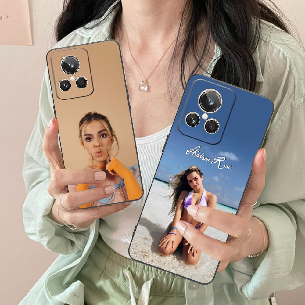 Addison Rae Matte TPU Mobile Phone Case for Realme GT 8 Neo Pro C75 73 71 C67 65 C55 53 C35 31 C20 15 Colorful Cover