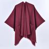 130*150cm Shawl Wraps for Women with Pockets, Elegant Cashmere Feeling Wraps, Open Front Pashmina with Tassel Scarf Blanket for Spring Fall Winter