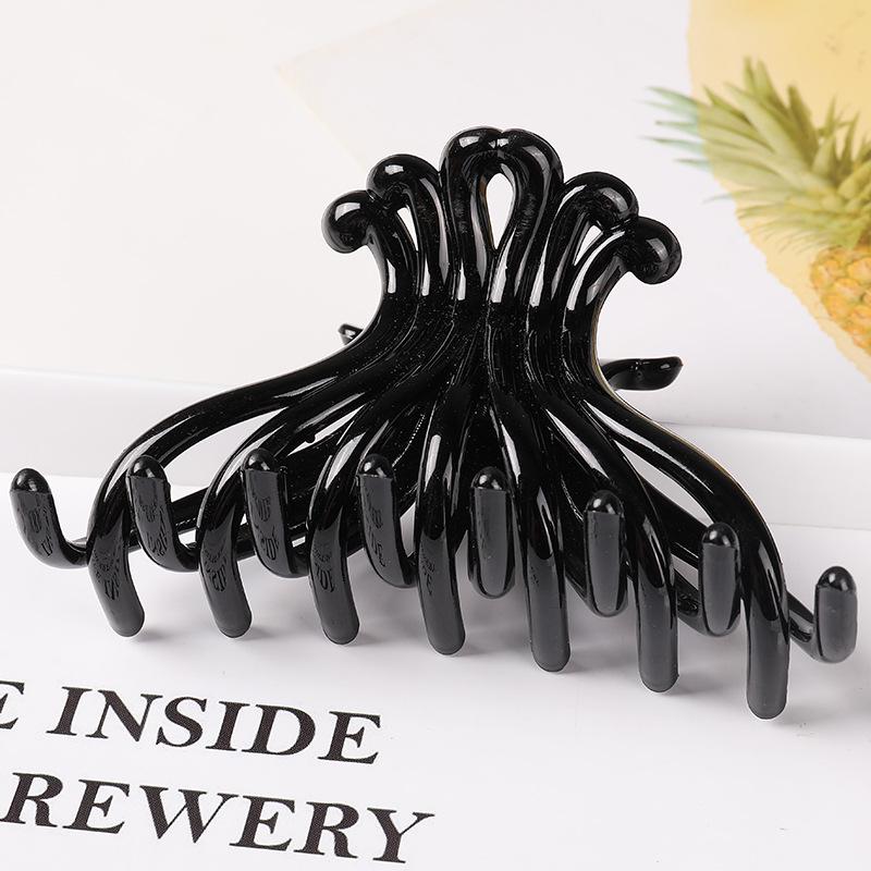 Geometric Forked Claw Clip: Japanese & Korean Fashion Hair Accessory for Women