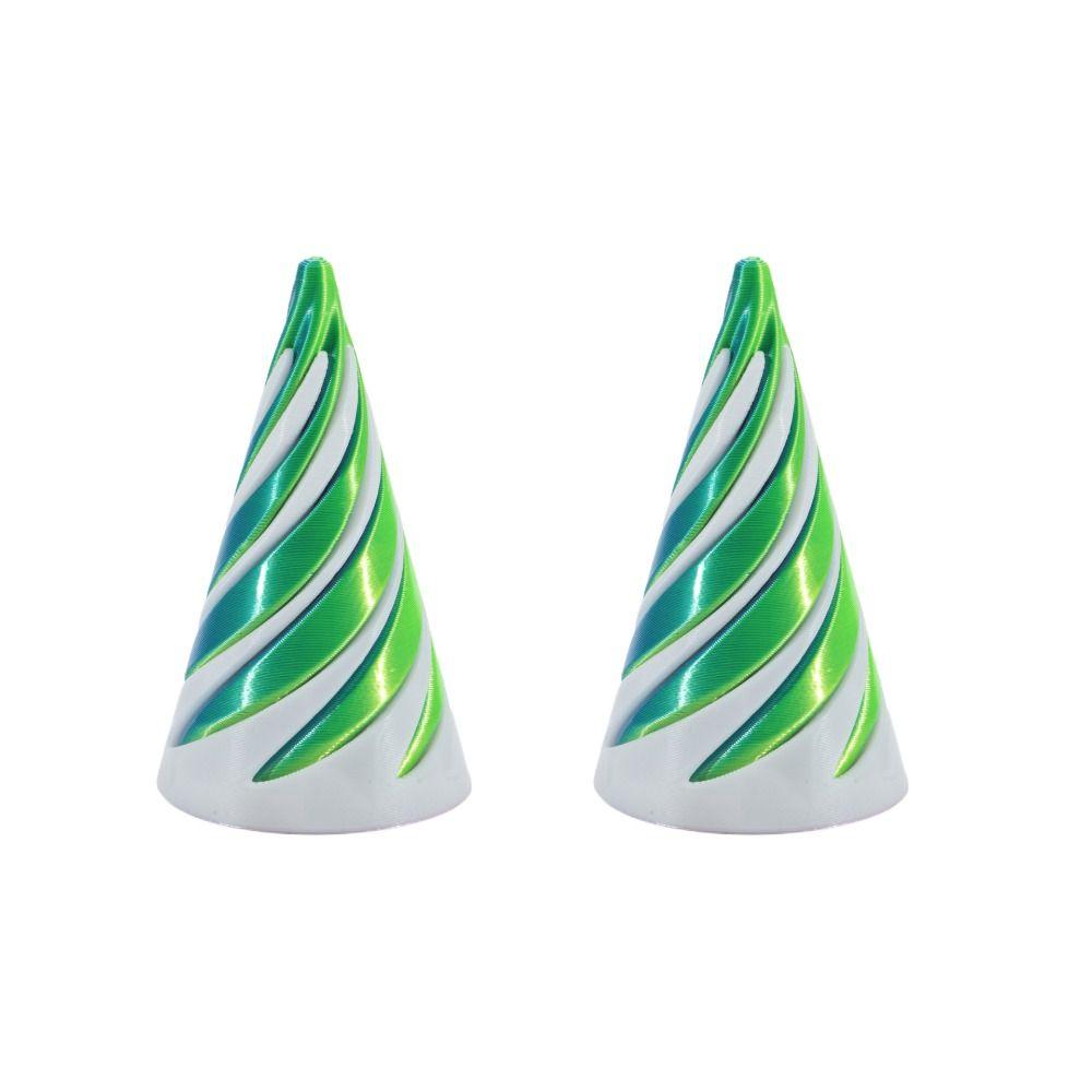 2Pcs Vortex Thread Impossible Pyramid Decorative Helix Screw Toy  Home Office