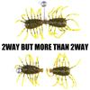 8pcs Silicone Material Fishing Artificial Lures 51mm Length Silicone Baits  For Pike Fishing