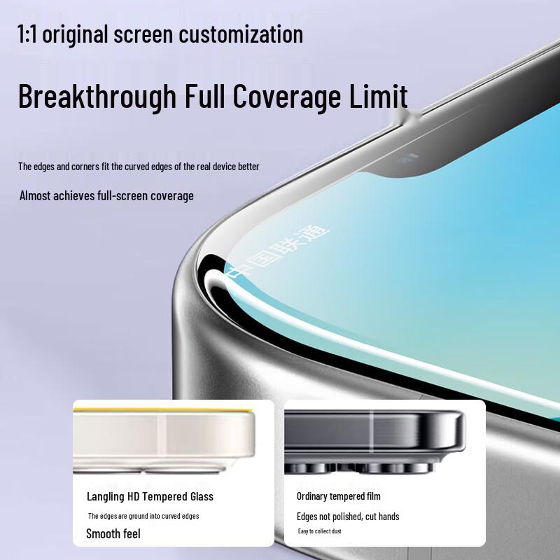Langling HD Panzerglas-Displayschutz mit einfachem Installationsset