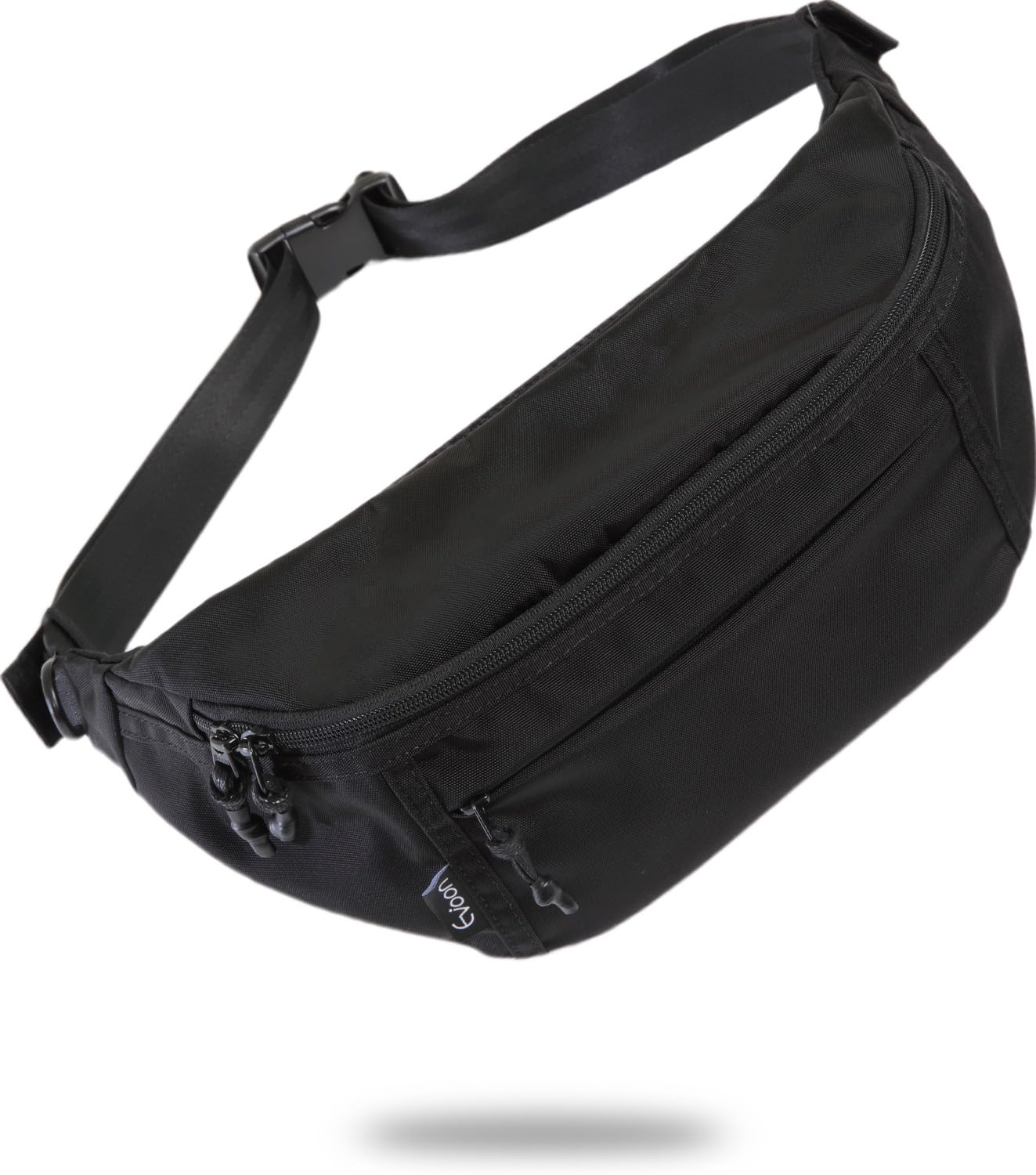 

Evoon Multi-Body Bag, Waist Pouch, Shoulder Bag, Holds a Long Wallet, Water-Repellent, Black
