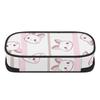 Pencil Bag Spacious Storage Smooth Zipper Strong Polyester Fabric with Main Compartment Mesh Pocket and Pen Slots for Students