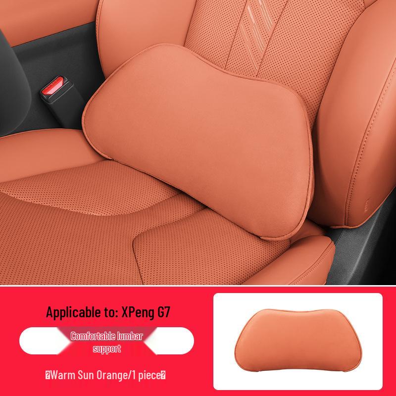 XPeng G7 Neck and Lumbar Support Pillow - Comfortable Car Headrest and Soft Cushion Accessory