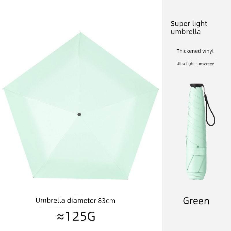 A Thin Umbrella As Thin As a Bottle Cap! Pencil Umbrella for Outdoor Sun Protection, Dual-Use for Sun and Rain, Enlarged and Widened, Portable