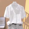 Loose Pure Cotton Embroidered Shirt Design Sensation Short Sleeve Women's Fashion Outlets Breathable Comfortable Casual Blouse