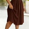 Women Dress Casual V Neck A-Line Maxi Dress Swing Long Dress Plus Size Flowy Beach Sundress for Party Office Daily Wear