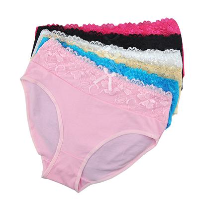 Woman Underwear Cotton Plus Size Briefs Panties Ladies Mothers Knickers Intimates for Women 6 Pcs
