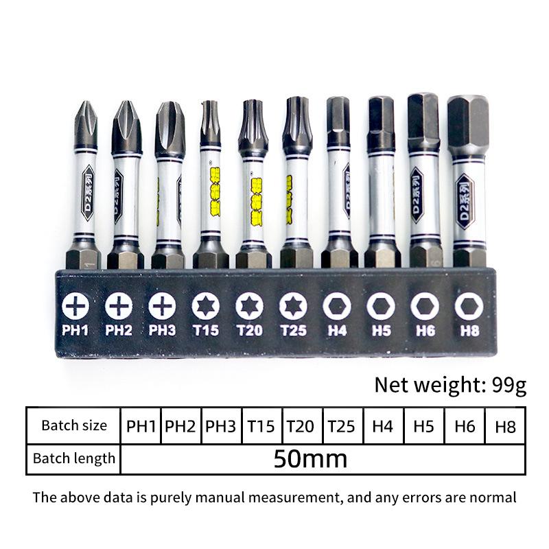 

Новый набор бит для отвертки 1/4, ударная дрель, биты Torx с шестигранной крестовой головкой, магнитные биты с защитой от несанкционированного доступа D