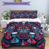 3pcs Guitars Roses Bedding Cover Set, Fashion Classic Popular Print Bedding Set, Soft Comfortable, All Season Use, For Bedroom, Guest Rooma0819128
