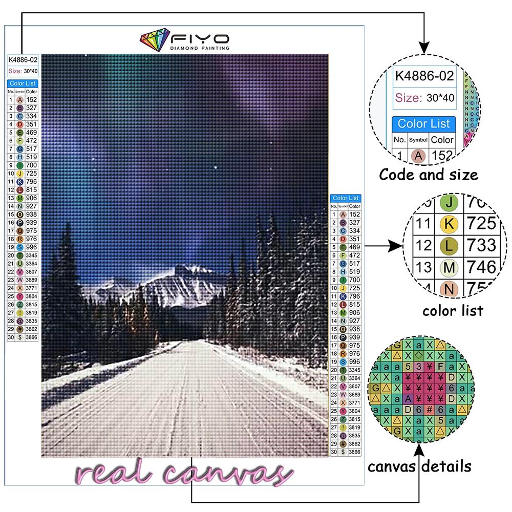 Diamond Embroidery Snow Scene 5D DIY Diamond Painting Cross Stitch Rhinestone