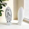 Handmade Retro Figurine Our Lady of Guadalupe Religious Statue Virgin Mary Figurine Resin Sculpture Small Statue for Entryway Inspirational