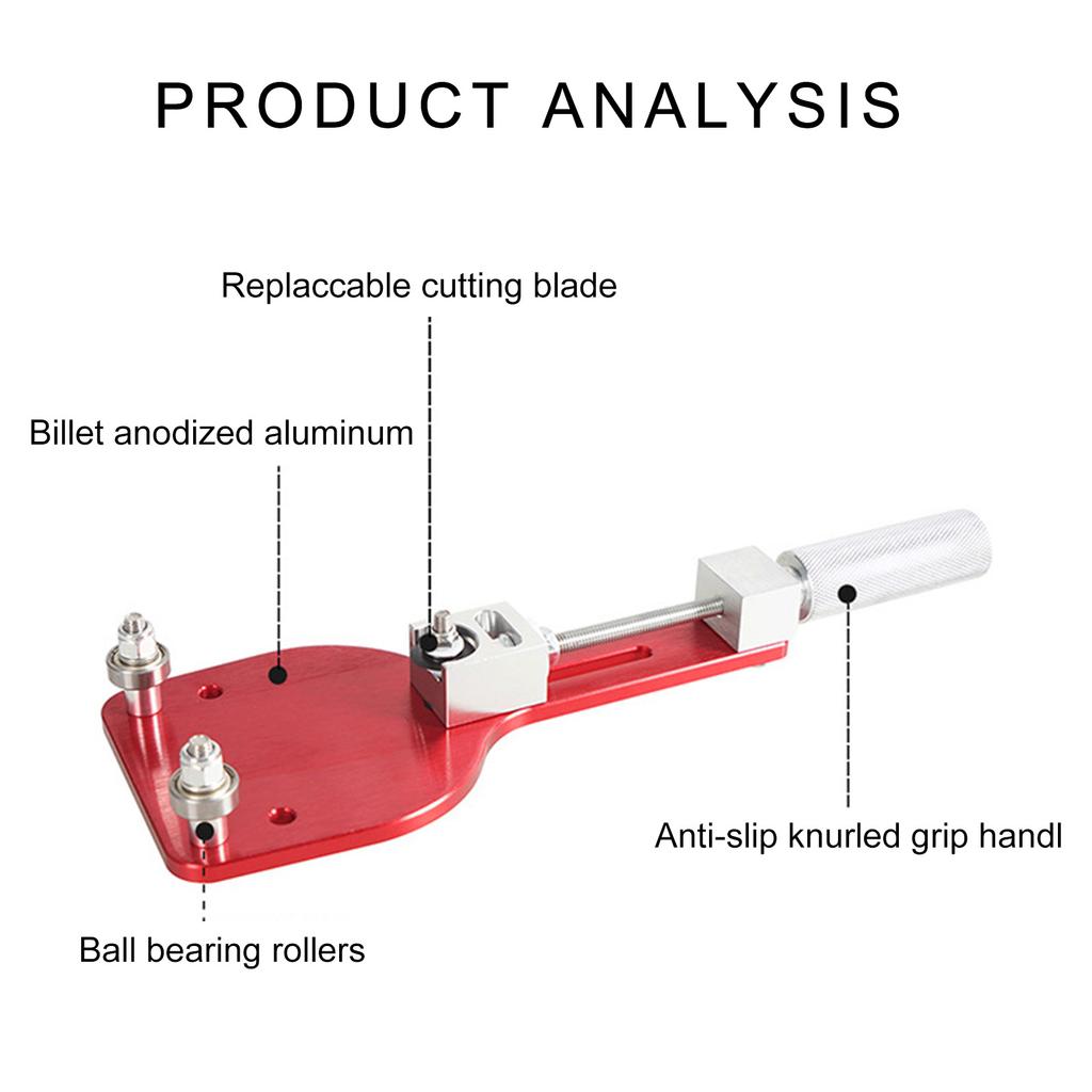 Heavy Duty Oil Filtration Cutter, Easy to Clean Aluminum Tool for Filters Ranging 2 3/8inch to 5inch Culinary Profession