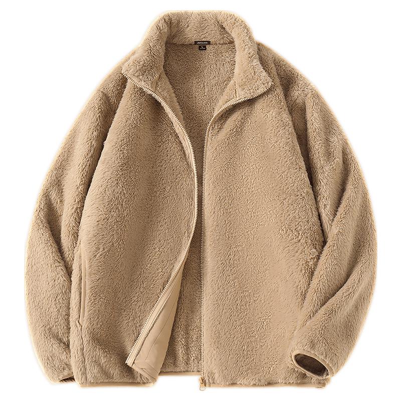 

Jeanswest Unisex Fleece Stand Collar Zip Jacket M