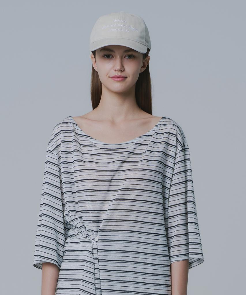 WAARFORWOMAN C003 War Logo Cap_Cream