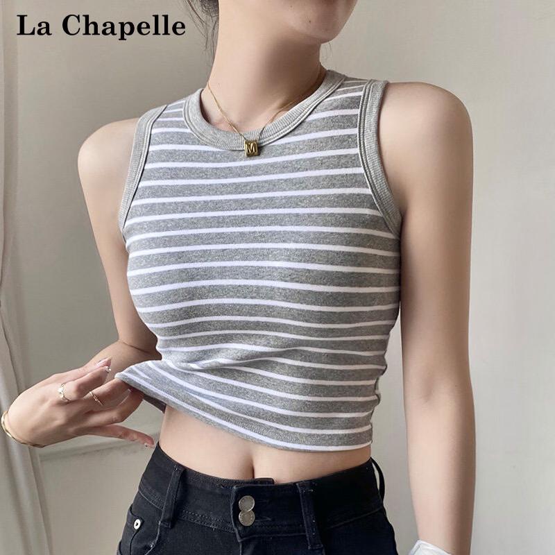La Chapelle Women s Striped Slim Fit Camisole S